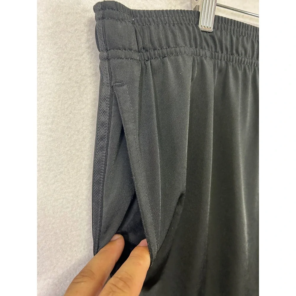 Athleisure Adidas Mens 2XL Black Straight Leg 3-Stripe Track Pants Activewear‎
